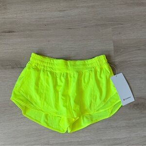 lululemon athletica Neon Yellow Athletic Shorts